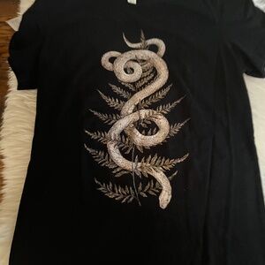 Black Snake T-Shirt, Uni-sex size small